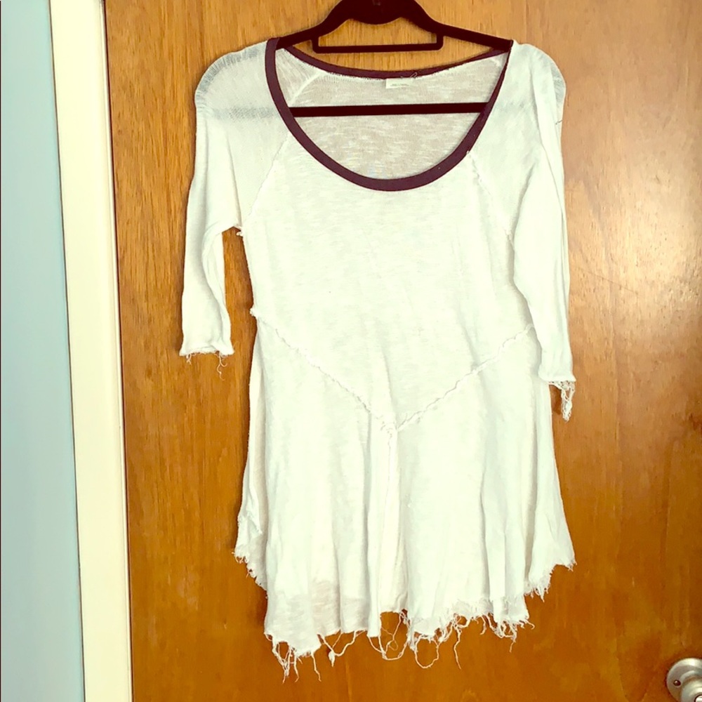 Free People Distressed Sweater